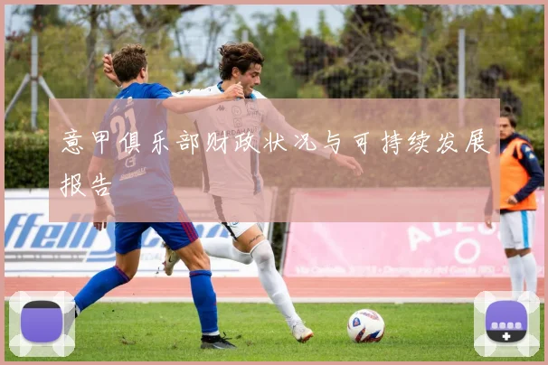 意甲俱乐部财政状况与可持续发展报告